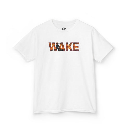 Kinder T-Shirt - "WAKE“ in Sunset Colours