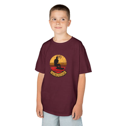 Kinder Wakeboard T-Shirt "Wakeboarder Sunset"