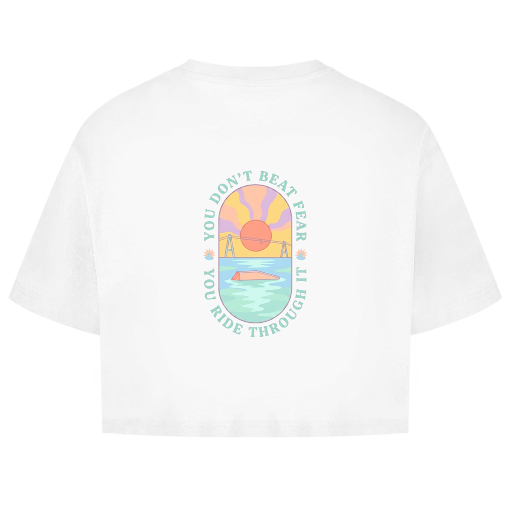 You don't beat the fear - Oversize Crop Top (Damen)