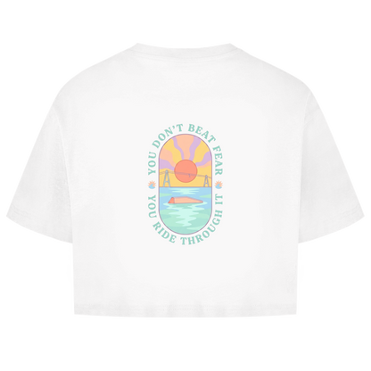You don't beat the fear - Oversize Crop Top (Damen)