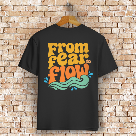 Wakeboard T-Shirt "From Fear To Flow" von Wakeboard Essentials.