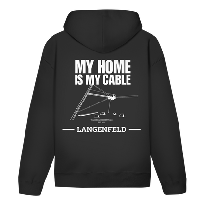 My Home Is My Cable - personalisierbarer Hoodie (Unisex)