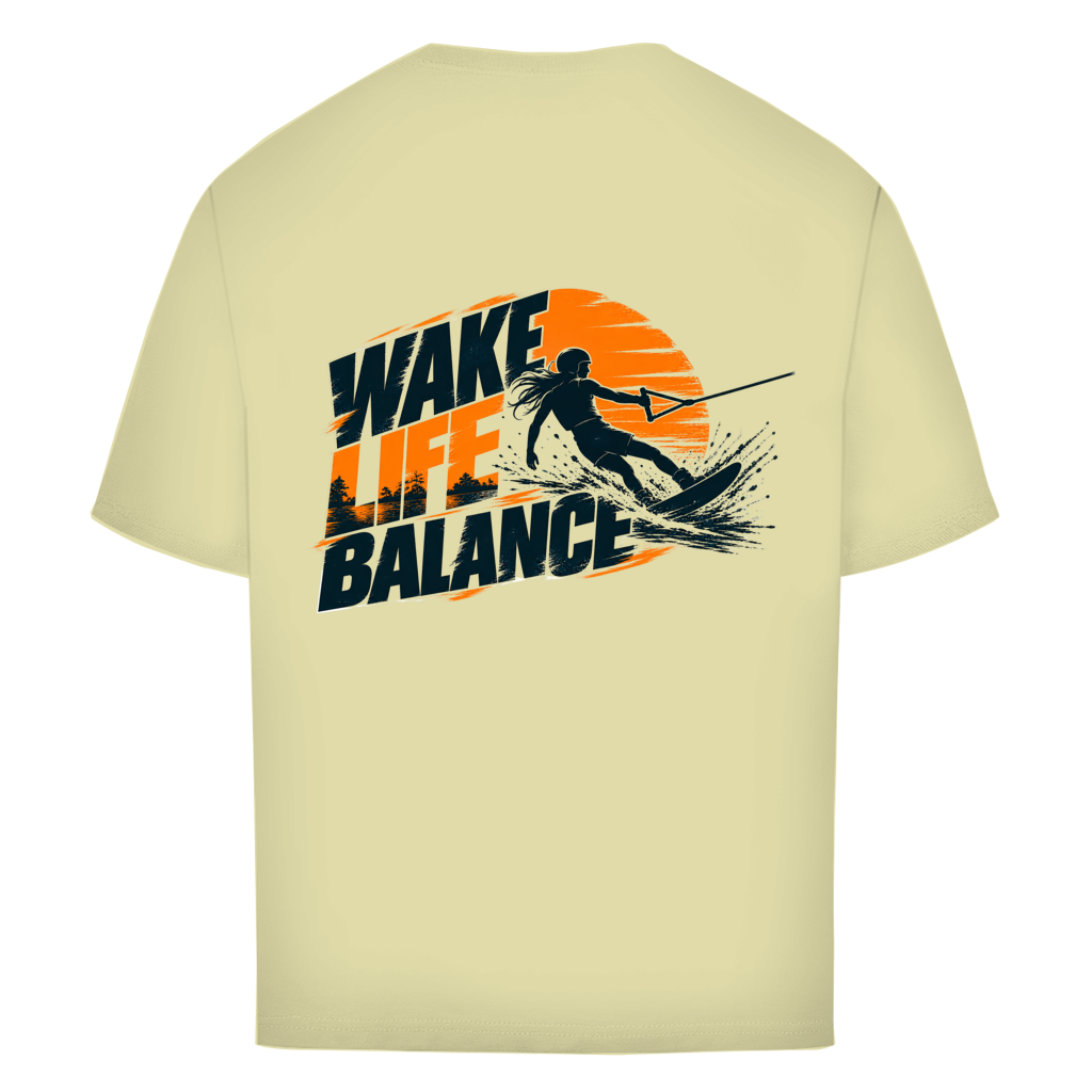 Wake Life Balance - Oversize T-Shirt (Damen)