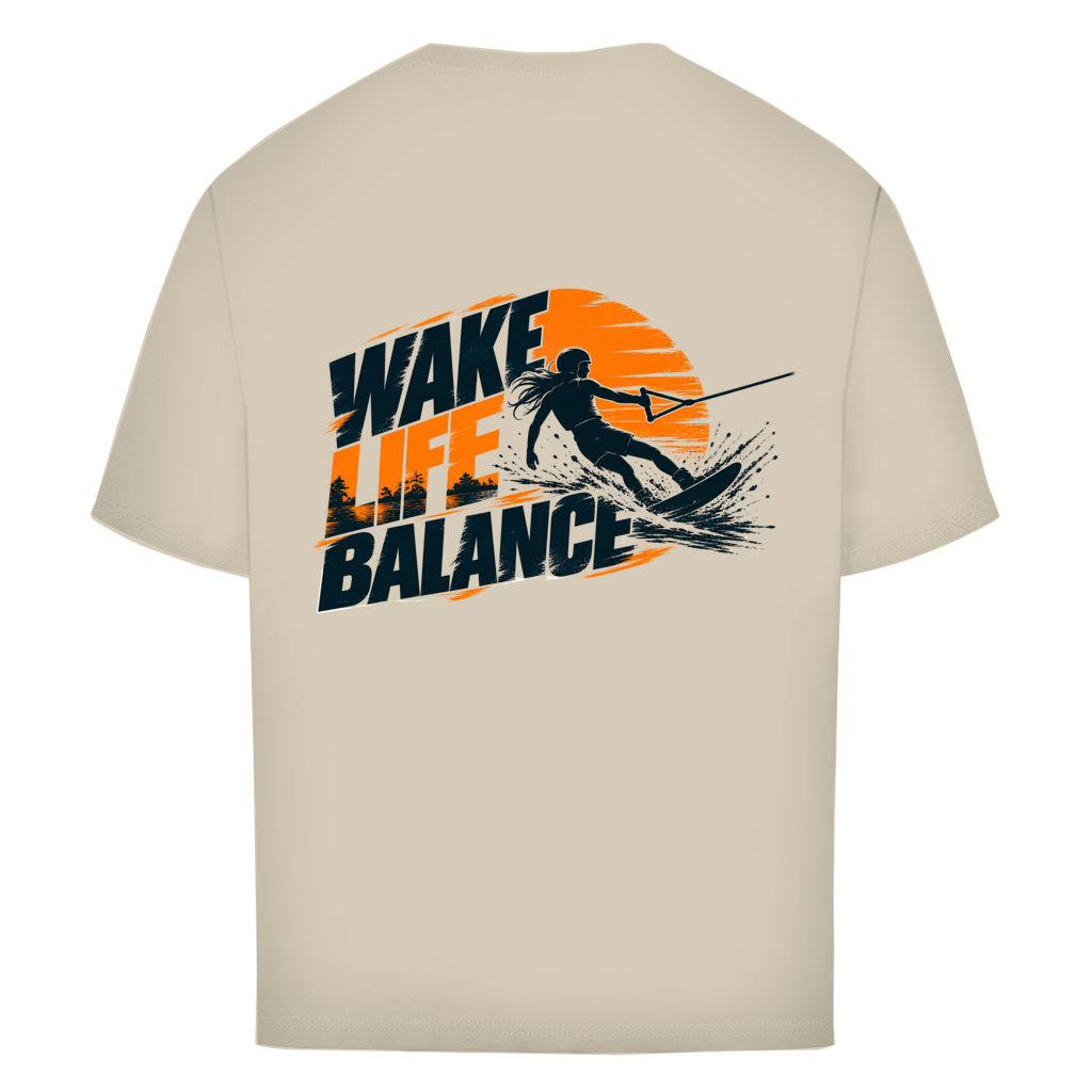 Wake Life Balance - Oversize T-Shirt (Damen)