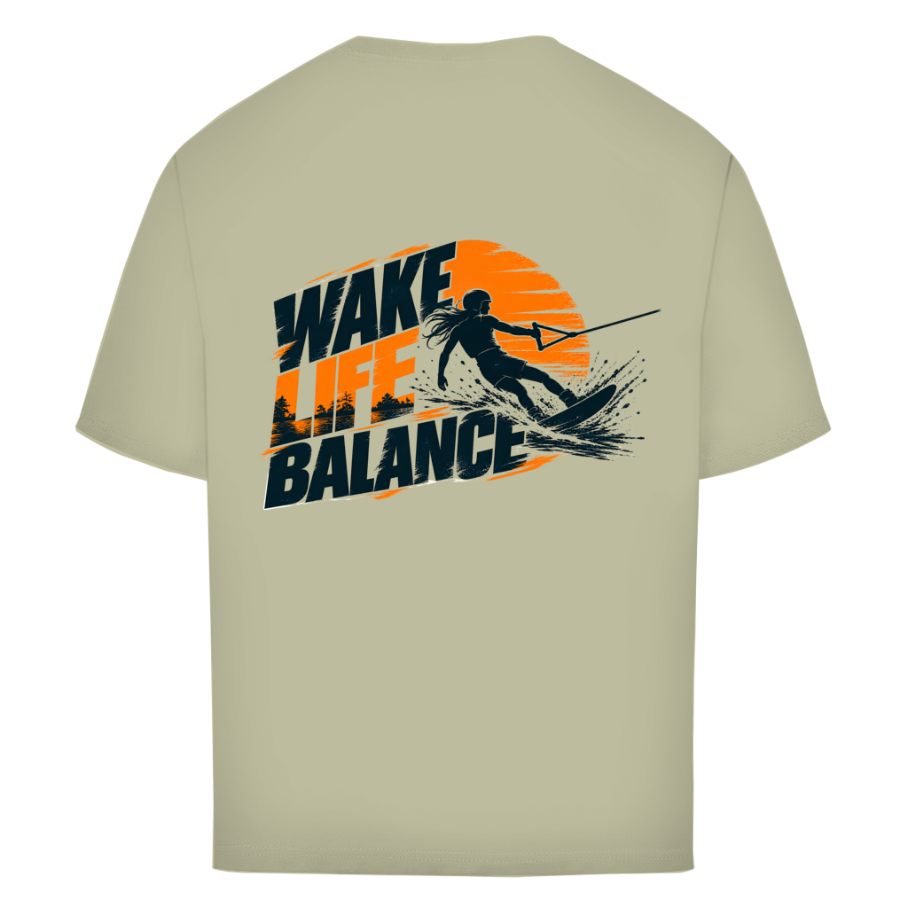 Wake Life Balance - Oversize T-Shirt (Damen)