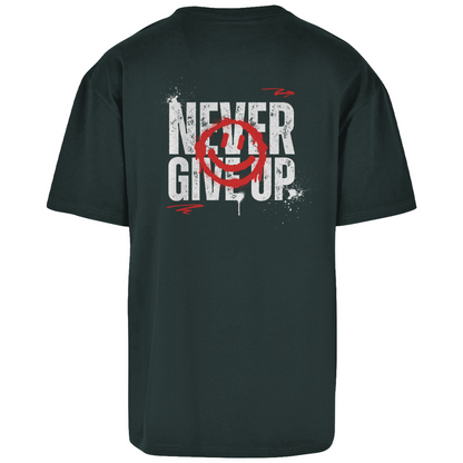 Never give up - Oversize T-Shirt (Unisex)