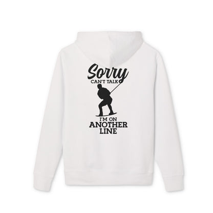 Unisex Hoodie „Sorry, can’t talk – I’m on another line“