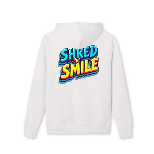 Premium Unisex Hoodie "SHRED 'N' SMILE" - Grafitti Coloured