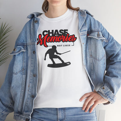 Unisex Wakeboard T-Shirt "Chase Memories - Not Likes"
