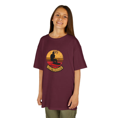 Kinder Wakeboard T-Shirt "Wakeboarder Sunset"