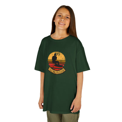 Kinder Wakeboard T-Shirt "Wakeboarder Sunset"