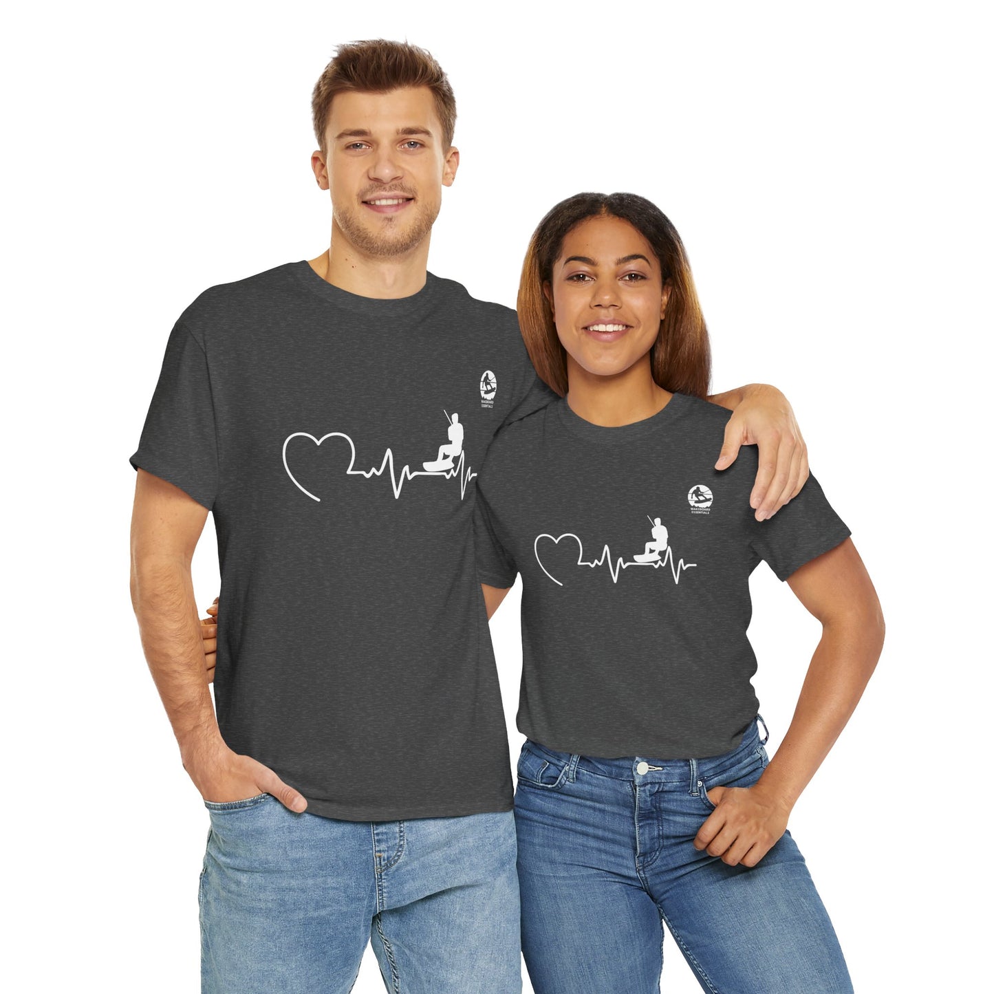 Wakeboard T-Shirt "Heartbeat" - Unisex T-Shirt für Wakeboarder