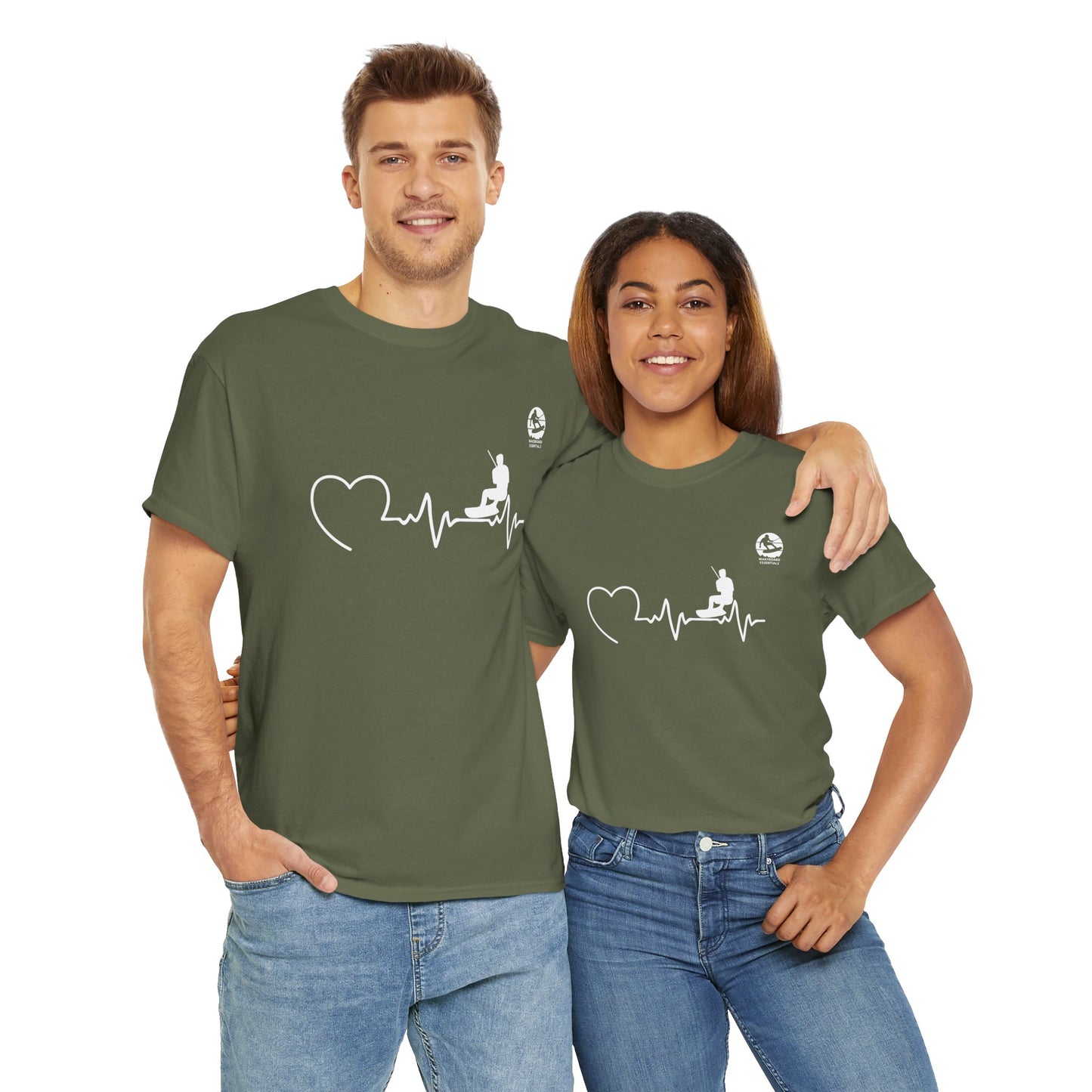 Wakeboard T-Shirt "Heartbeat" - Unisex T-Shirt für Wakeboarder