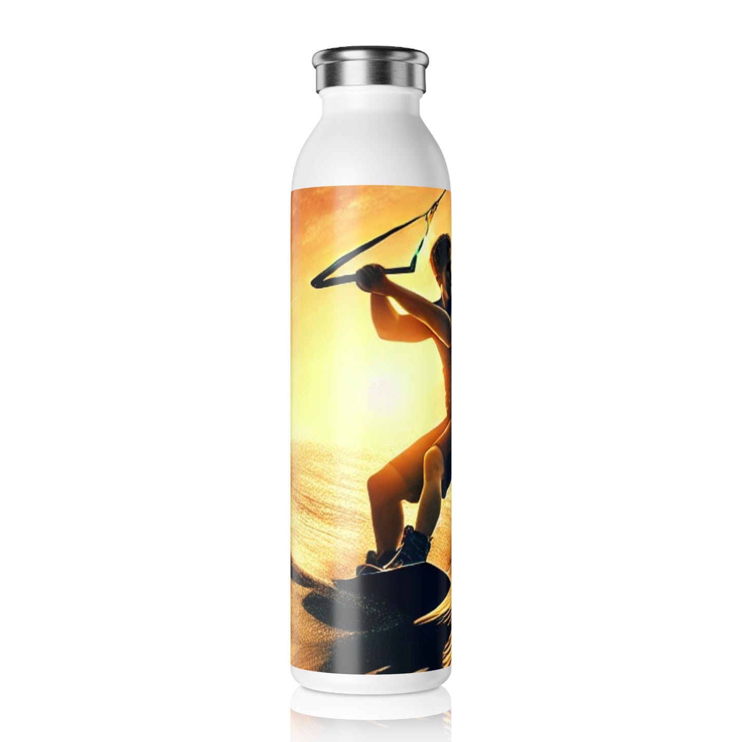 Wasserflasche Edelstahl Wakeboarder "Sunset Vibes"