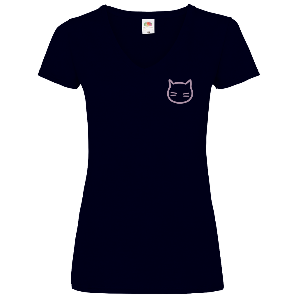 Damen V-Neck T-Shirt "WAKE.SLEEP.REPEAT"