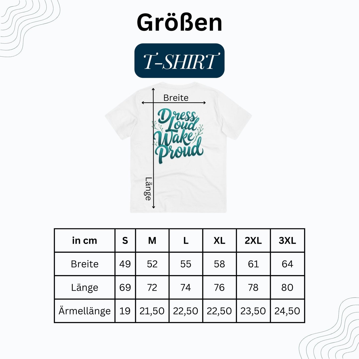 Organic Wakeboard T-Shirt "Dress Loud Wake Proud"