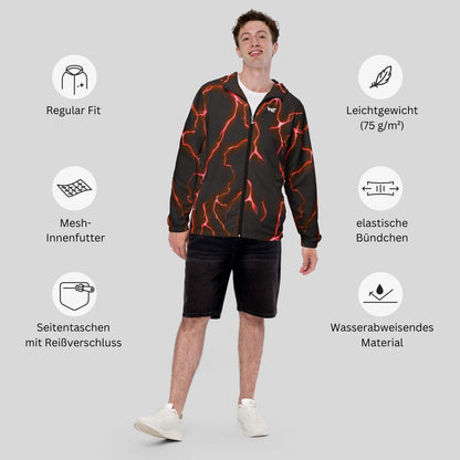 Red Light Fusion - Wake Windbreaker Jacke (Unisex)