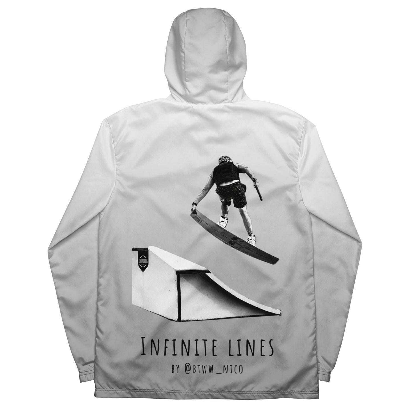 Wakeboard Windreakter Jacke Infinite Lines MockUp