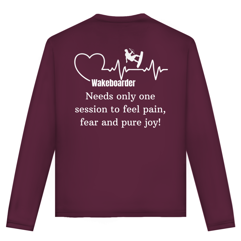 Unisex Langarmshirt "Wakeboarder - All In One Session"
