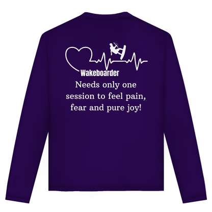 Unisex Langarmshirt "Wakeboarder - All In One Session"