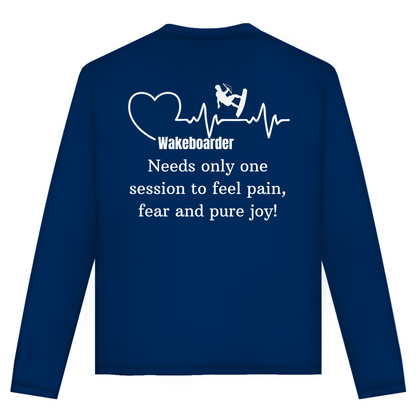 Unisex Langarmshirt "Wakeboarder - All In One Session"