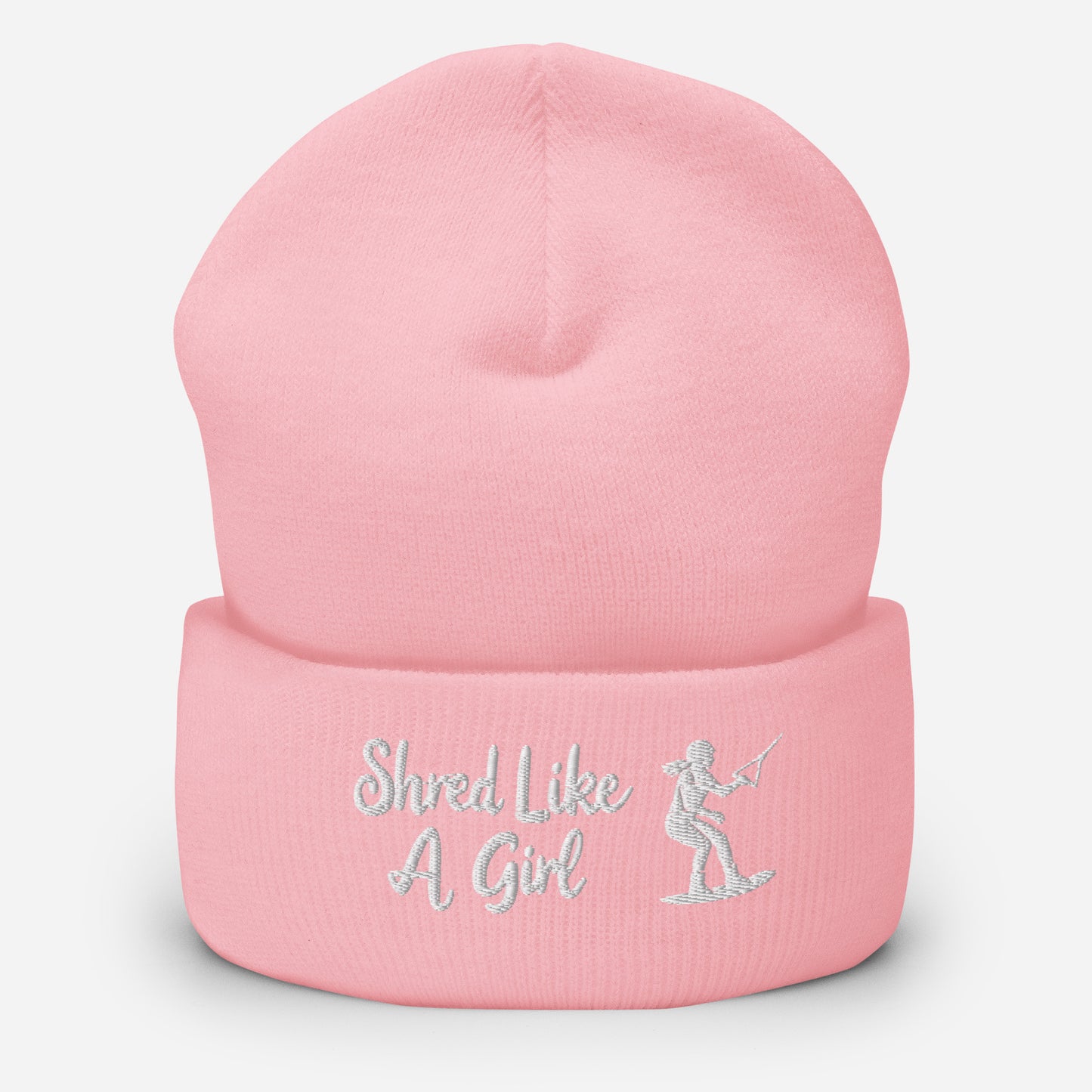Beanie "Shred Like A Girl" mit Piktogramm