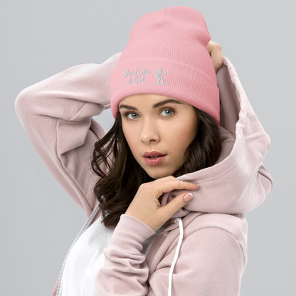 Beanie "Shred Like A Girl" mit Piktogramm