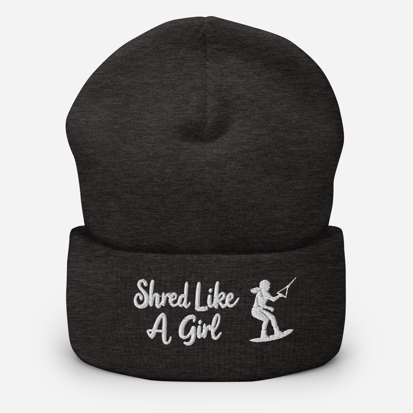 Beanie "Shred Like A Girl" mit Piktogramm