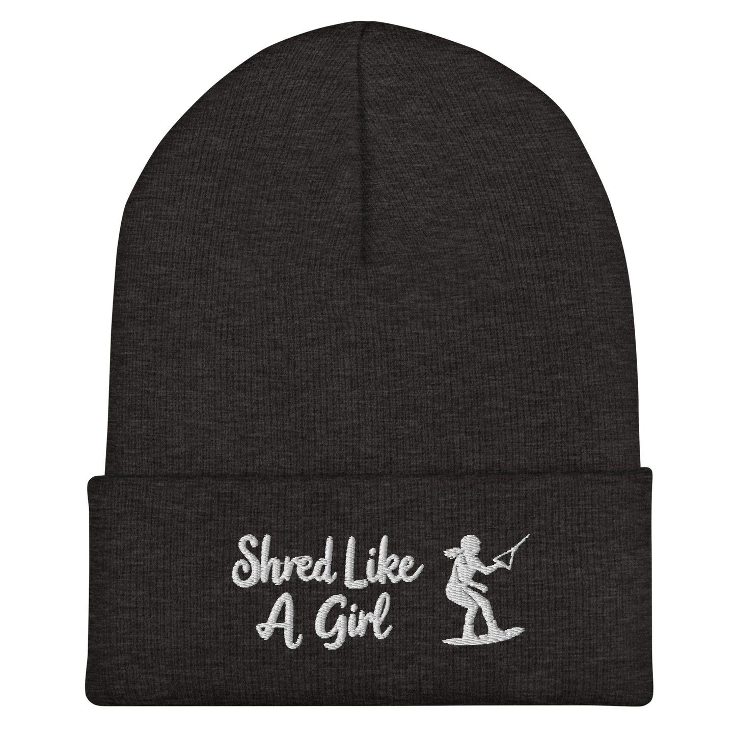 Beanie "Shred Like A Girl" mit Piktogramm