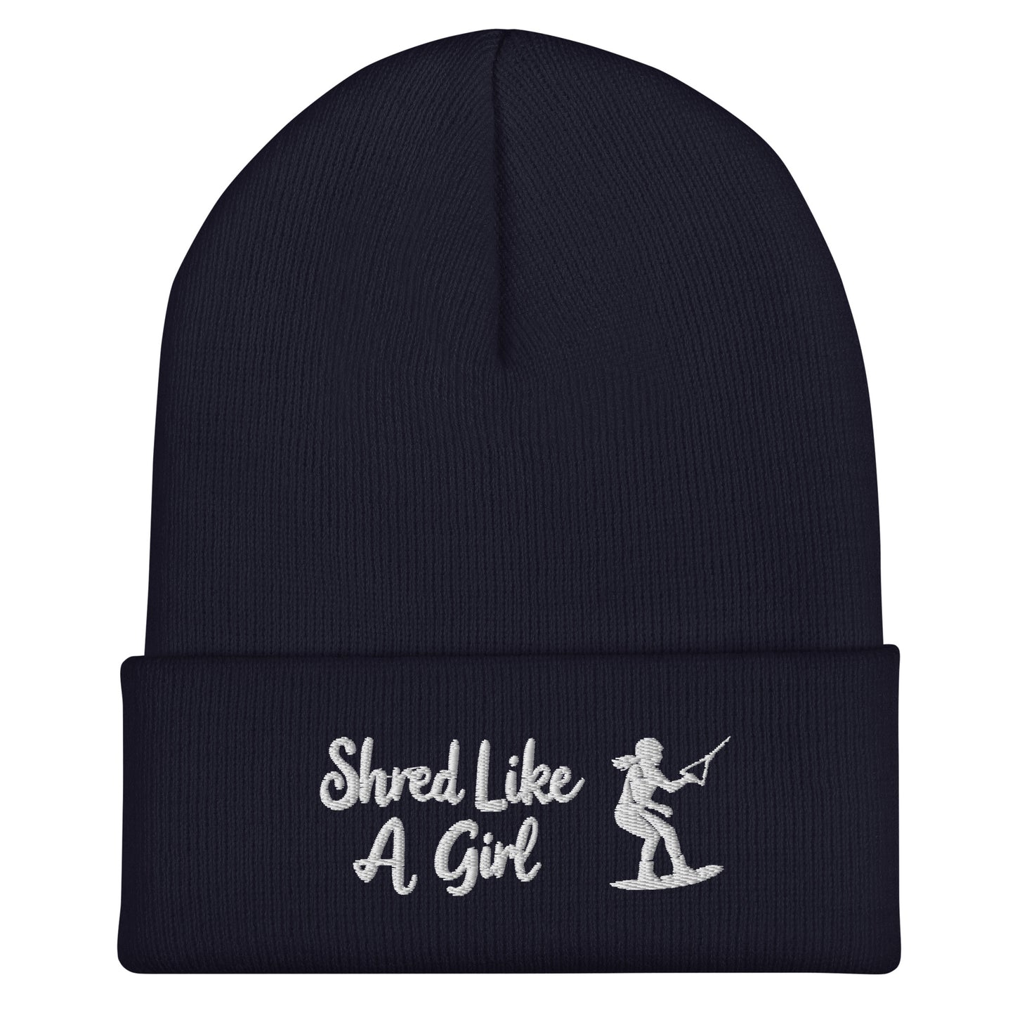 Beanie "Shred Like A Girl" mit Piktogramm