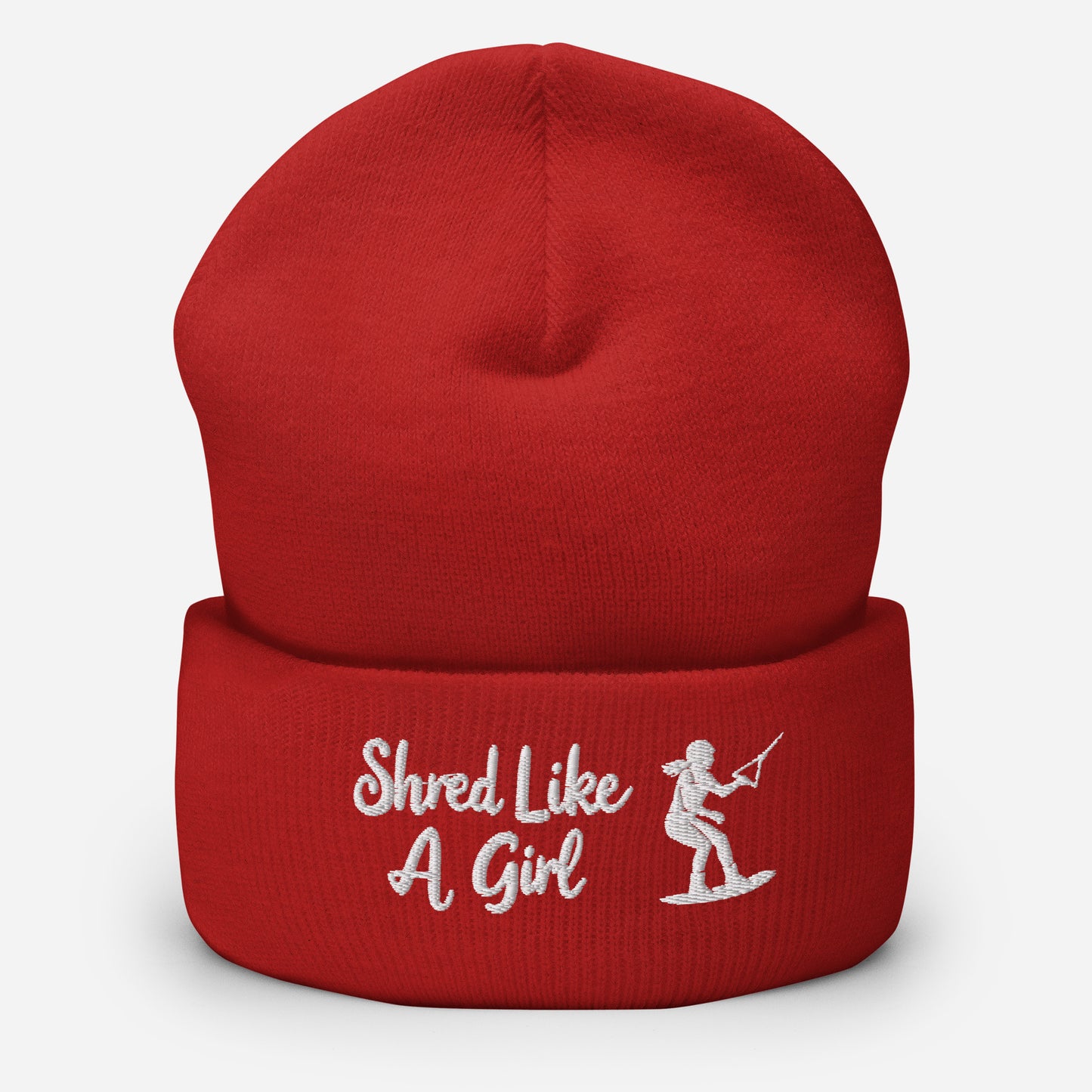 Beanie "Shred Like A Girl" mit Piktogramm