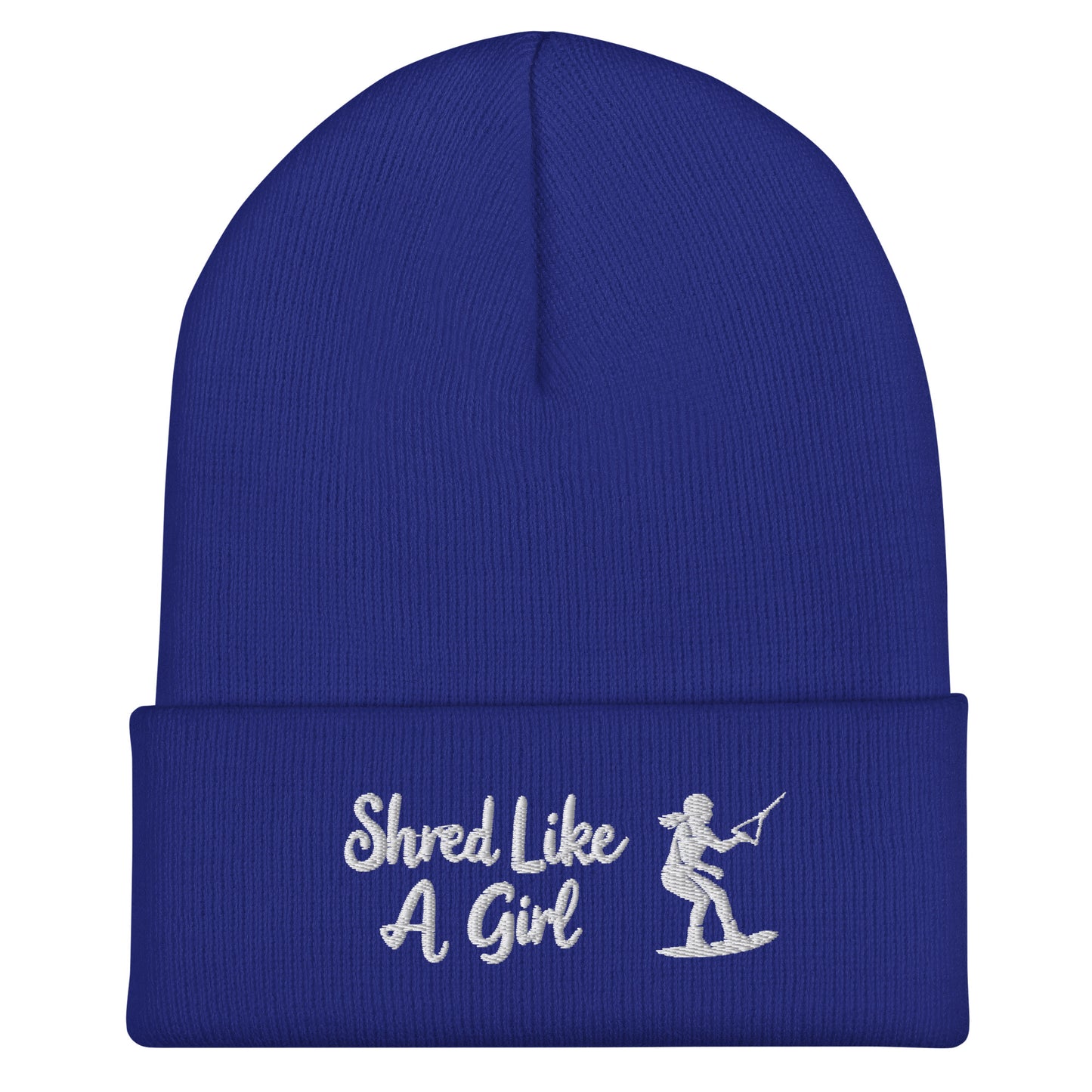 Beanie "Shred Like A Girl" mit Piktogramm