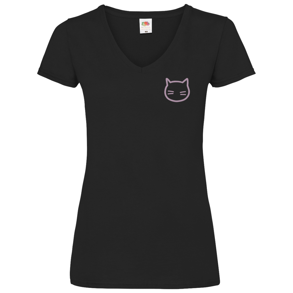 Damen V-Neck T-Shirt "WAKE.SLEEP.REPEAT"