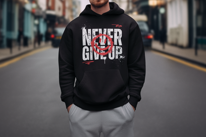 Oversize Hoodie "Never Give Up"