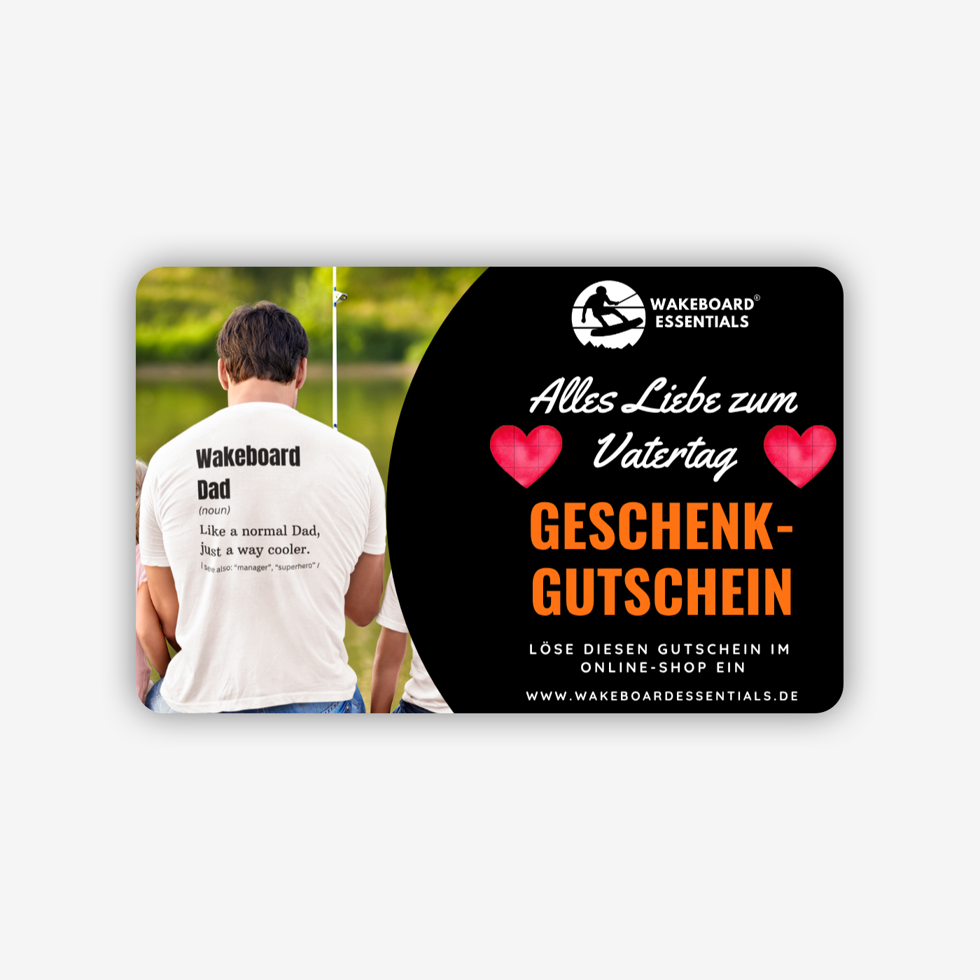 Geschenkgutschein Vatertag Wakeboarder
